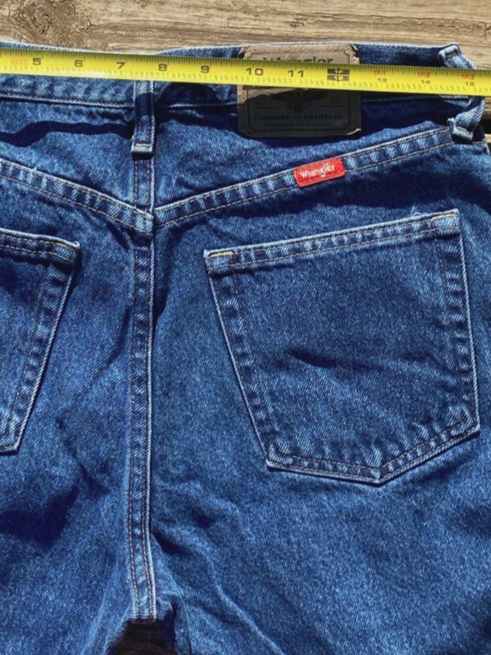 Wrangler Jeans Men's 5 pocket Regular Fit Premium Denim Blue Size 31 x 30 Cotton - Picture 7 of 8